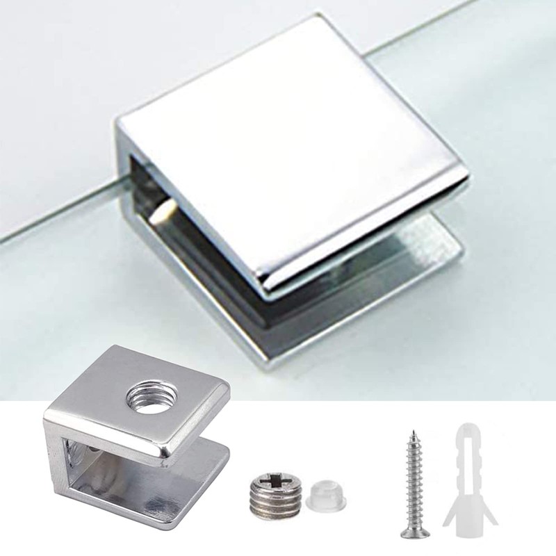 Glass Shelf Bracket Glass Clamp Holder Adjustable Clamp Shelf Clip