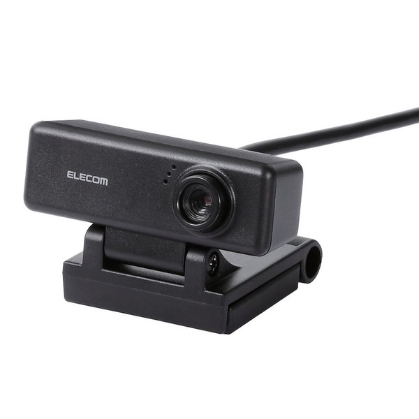 Elecom UCAM-C310FBBK Webcam, HD 720p, 30 FPS, 1 Megapixel, Built-in