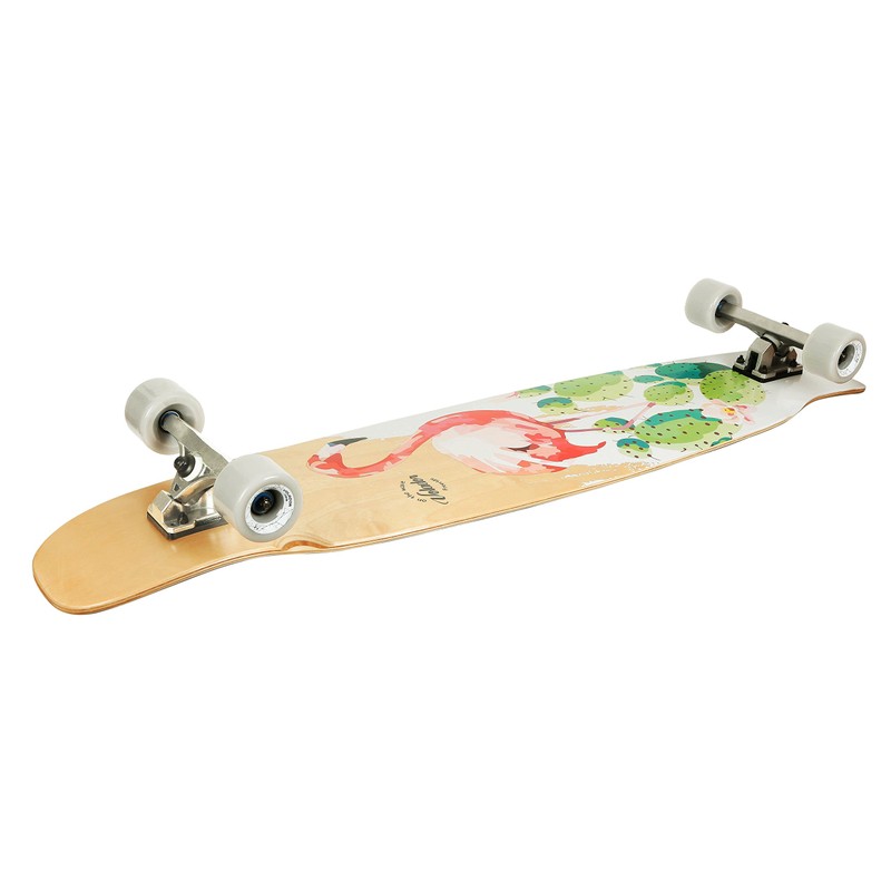 Volador 46inch Dancing Longboard Maple Deck (Flamingo)