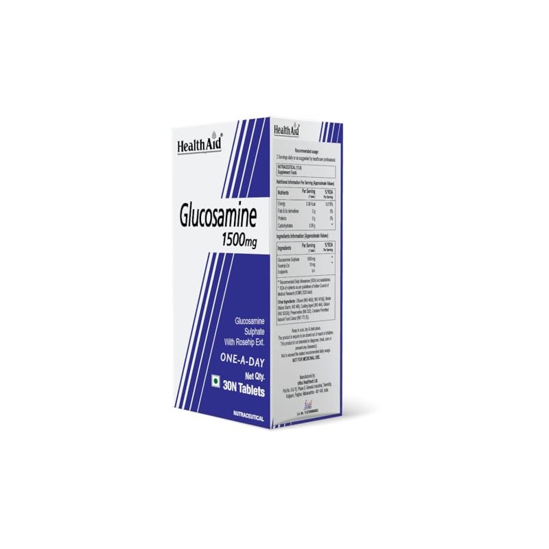HealthAid Glucosamine Sulphate 2KCl 1500mg - 30 Tablets