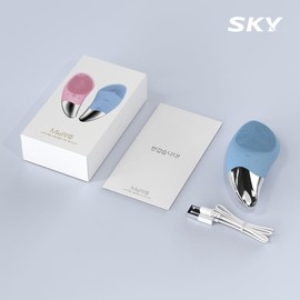 Sky Mienne 2in1 Vibrating Cleanser Facial Massager SC10, Pink / 스카이 미엔느 2in1 진동클렌저 얼굴 마사지기 SC10, 핑크