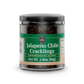 SMP Jalapeño Chile Cracklings – Crispy & Mildly Spicy Fried Jalapeños, Mexican Chili Crisp & Crunch, Dried Chilli Toppings for Tacos, Salsas, Guacamole & More, 1.9 oz