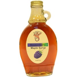 Dragonwood Flavored Maple Syrup (8 Flud Ounces, Boysenberry)