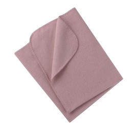 Engel Natur, Baby Fleece Blanket with Shell Edge, 100% Wool (kbT) (80 x 100 cm, Rosewood Melange)