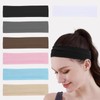 7 Stück sport stirnband damen, Elastische Haarbänder Stirnbänder für Frauen