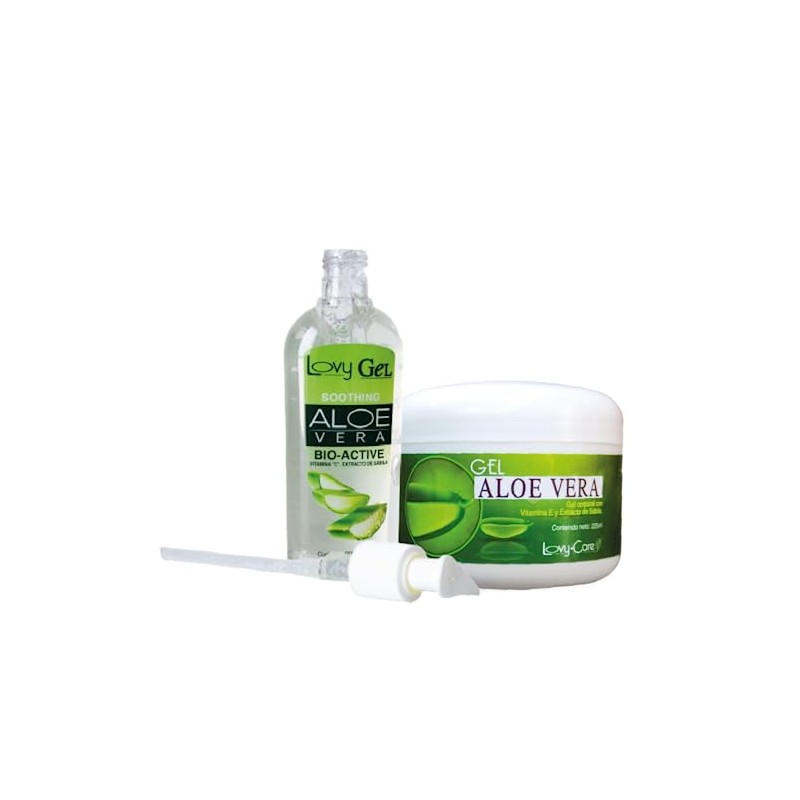 Lovy Care Duo Gel Corporal Aloe Vera con Vitamina E