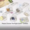 CebraBounze 48 Pcs Clear Small Plastic Storage Containers Anti Oxidation