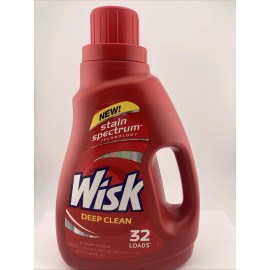Wisk 1) Wisk Deep Clean Stain Spectrum Liquid Laundry Detergent 32 Loads DISCONTINUED