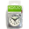 KORJO AAC 73 Analogue Alarm Clock, 5.5 Centimeters, Silver/Black