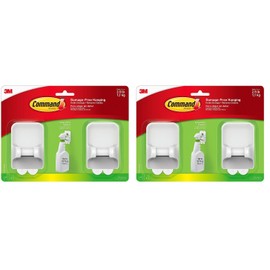 Command Spray Bottle Hangers Value Pack, 2-Hangers, 4-Large Strips (17009-HW2ES) (2)