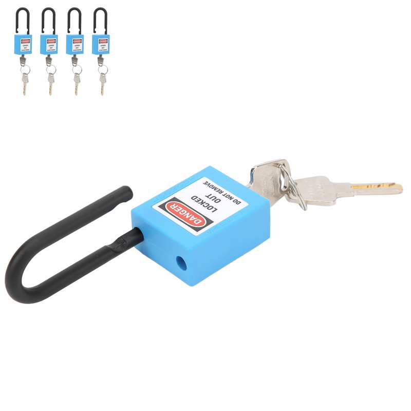 5Set 38mm Lockout Tagout Lock Nylon Durable Dustproof Insulated Safety