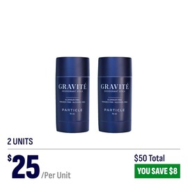 Particle Gravité Deodorant for Men | All-Day Freshness with a Bold Twist - Specification: 2 sticks of the top-selling deodorant
