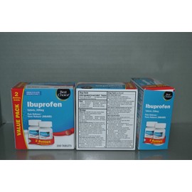 Best Choice (3) Best Choice Ibuprofen, 200 mg, Pain/Fever Reducer, 200 Each Box Exp. 1/27