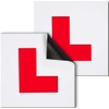 fiXte 2 x Fully Magnetic Vehicle L Plates PVC Plastic