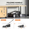 Litheli Electric Lawn Mower Cordless,Grass Cutter Machine for 1600 Sq.Ft.Lawnmower