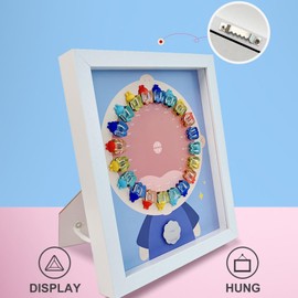 Tooth Keepsake Box, Tooth Fairy Box Dropped Tooth Keepsake Cute Lost Tooth Holder Toddler Teeth Case, Baby Teeth Storage for Boys and Girls (Blue)