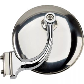 HRC 4" Peep Mirrors Stainless Steel Car Truck Rat Rod Vintage Universal Pair