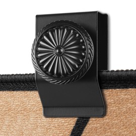 Tapestry Hangers Clamps, 4 Pack Quilt Hangers for Wall Hangings, Metal Wall Clips for Hanging, Rug and Carpet Display (Black)