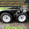 Trailer Shackle Kit,Heavy Duty Tandem Trailer Axle Shackle Kit, Dual