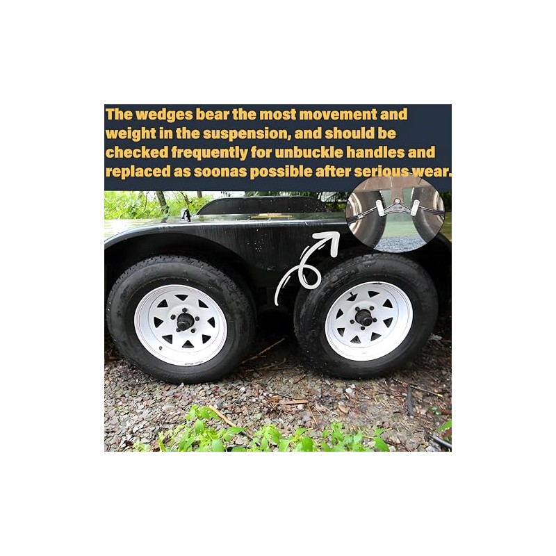 Trailer Shackle Kit,Heavy Duty Tandem Trailer Axle Shackle Kit, Dual