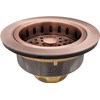 Westbrass R214-11 3-1/2-Inch Large Post Style Kitchen Sink Basket Strainer,