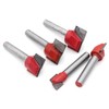 DingGreat 9 Pieces 6 mm Shank Floor Cleaning Milling Cutter