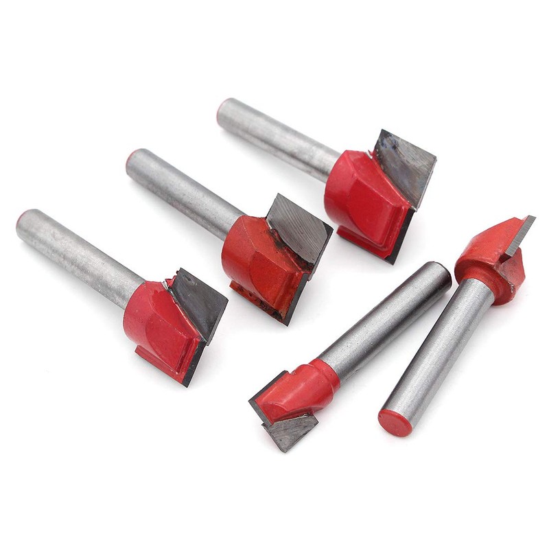 DingGreat 9 Pieces 6 mm Shank Floor Cleaning Milling Cutter