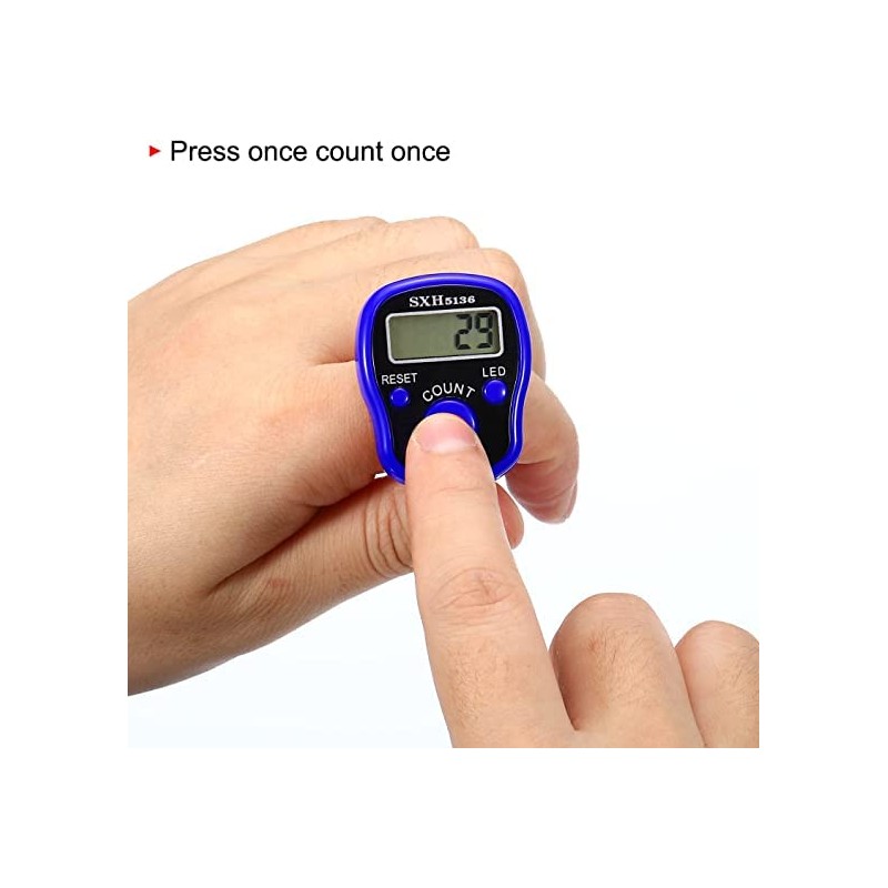 3pcs Digital Tasbih Counter LED Dispaly tasbeeh Electronic Tasbeeh Finger