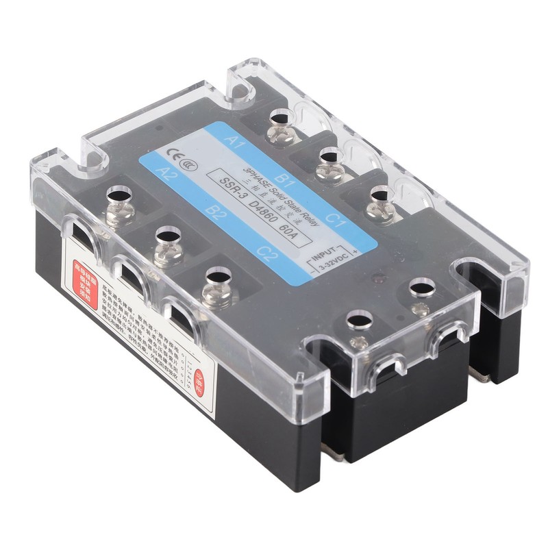 3 Phase Solid State Relay SSR-3 D4860 60A DC‑AC 480V