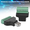 2pcs RJ45 Female Male to Screw Terminal 8 Pin CCTV
