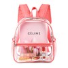 Fomaris Cute Pink Clear Backpack Stadium Approved 12x12x6 Small Mini