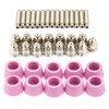 40pc/set AG60 SG55 Plasma Cutter Cutting Torch Consumables Electrode Nozzles