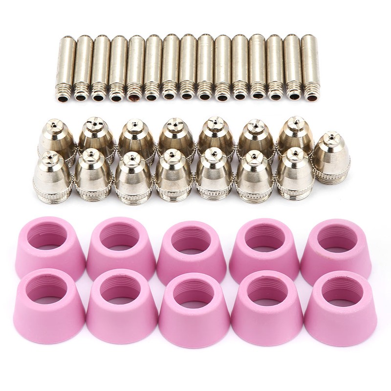 40pc/set AG60 SG55 Plasma Cutter Cutting Torch Consumables Electrode Nozzles
