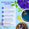 KHWAN’S TEA Butterfly Pea Flower - Premium Dried Blue Butterfly