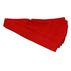 HALE Team Bands for Children with Velcro Fastening, Team Bands, Party Bands, Sashes, Set of 10 for School and Club, Length 115 cm, Double Layed, 4 cm Wide, red