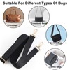 RAFIYU 2 Pcs Universal Replacement Shoulder Strap, 2.5cm Wide Black