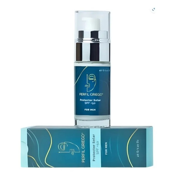 Protector Solar Facial Hombre Bloqueador 50+ Perfil Griego