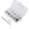 Naroote E Clips Assortment Kit, Snap Ring Kit 120Pcs E