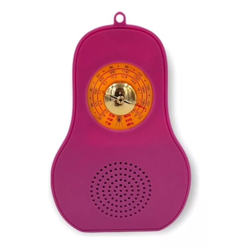 Maíz Bocina Bluetooth/radiofm/am/swusb/tf Card Forma De Aguacate Color Rosa