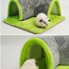 TCYYNEK Warm Guinea Pig Hideout Tunnel Bed, Soft Removable Guinea
