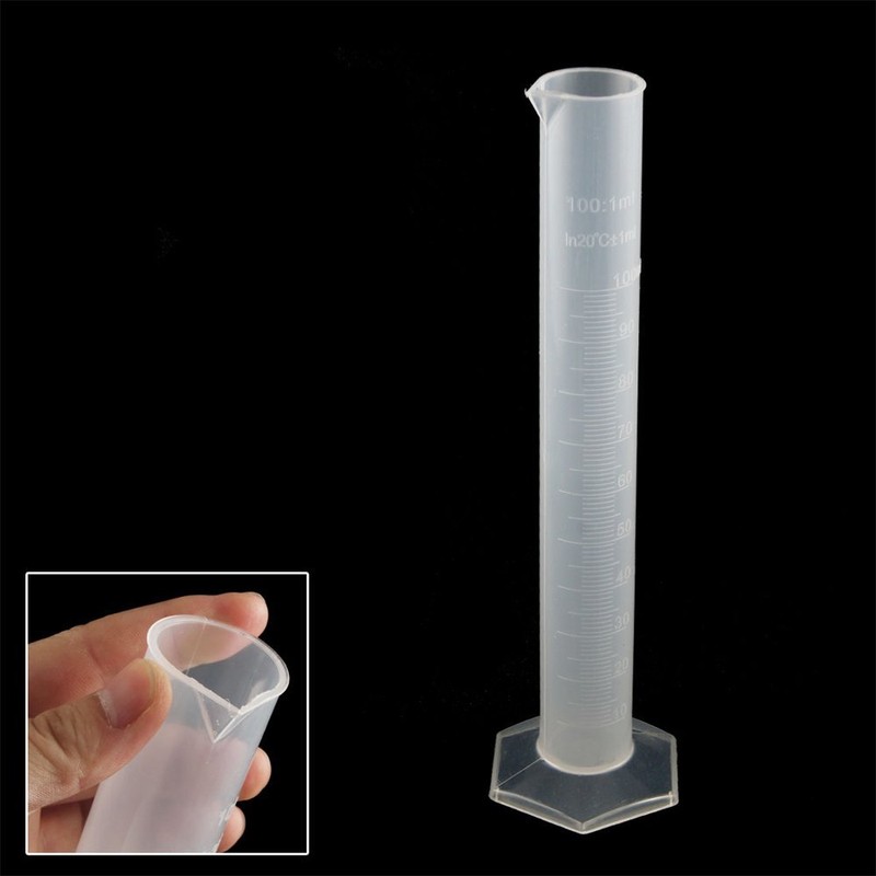 100ml Transparent Plastic Graduated Cylinder by Generic
