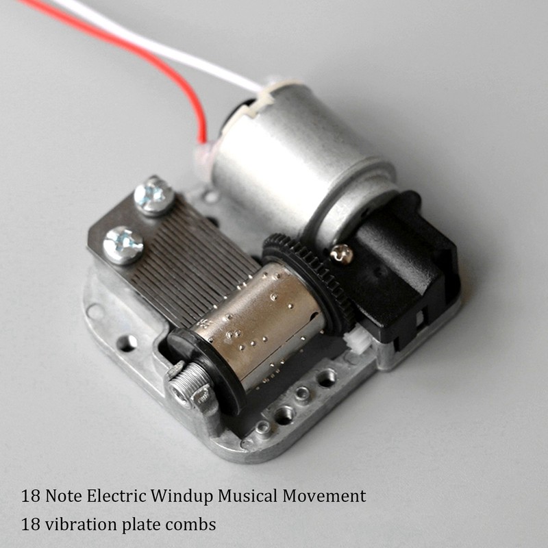 Music Box Movement 18 Note Battery Powered Beautiful Melody Therapeutic