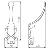 Gedotec Rustica Vintage Wardrobe Hooks, Pack of 10, Wall Hooks,