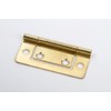 2 louvre Door Hinges, Brass-Plated, 70 x 34 mm