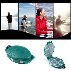 Tackle Boxes Turtle Bait Boxes Multifunctional Fish Hook Storage Boxes for Outdoor Fishing，2 Pcs Tackle Box Organizer With Storing Tackle Set Plastic Storage- Fishing Tackle Box