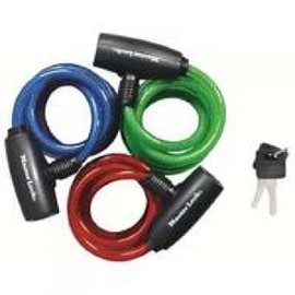 3-Pack 6-Ft. Multi-Purpose Keyed-Alike Bike Lock With 8mm Colored Cables