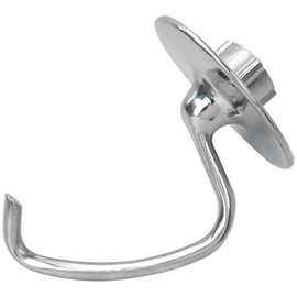 Qblahip New Stainless Steel K45DH Dough Hook for KitchenAid 4.5/5 Quart Tilt-Head Stand Mixers, K45DH Bread Pizza Dough Hook Replacement for KitchenAid Stand Mixers, Silver