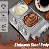Chocolate Melting Pot, 9 Lbs 2 Tanks Chocolate Tempering Machine