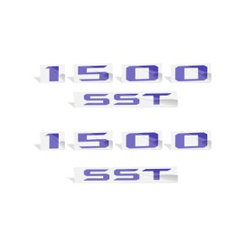 1500 SST Hood Emblem Overlay Decal Stickers - 2025 Ram 1500 Bighorn, Laramie and Warlock w/3.0 I6 Hurricane (Color: Purple)