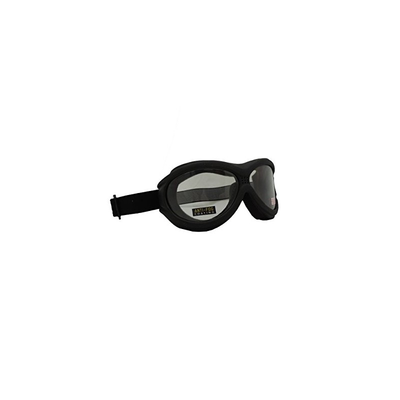 Hot Leathers Big Ben Motorcycle Goggles Clear Lense Fit Over